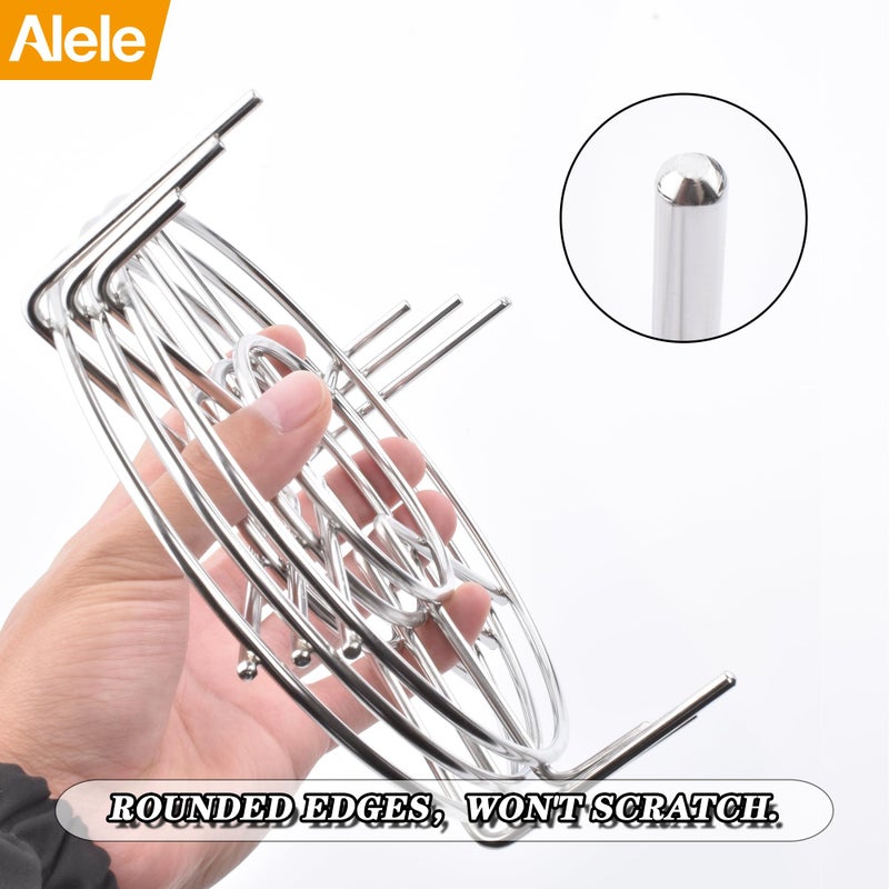 Alele Steam Rack 7Inch Trivet Stainless Steel Steaming Rack Electric Pressure Cooker steam Rack Stand for Instant Pot Pressure Cooker Food Heating 3Pack - Image 4